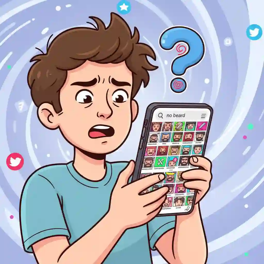 User preparing to join the no beard challenge after learning how to find the beardless filter on tiktok, ensuring a fast, authentic clean-shaven transformation with the real effect instead of low-quality copies.