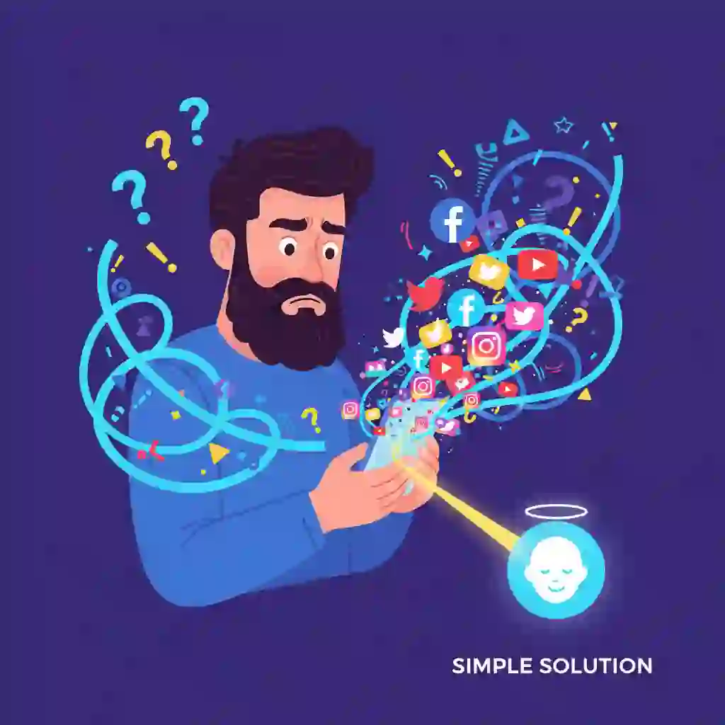 A user struggling to find the clean shave effect while learning how to use beardless filter on TikTok and Snapchat, illustrating common pitfalls and the step-by-step approach to success.