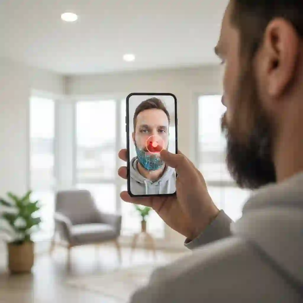 Recording transformation using the no beard filter in good lighting, capturing before-and-after preview and reactions, and showing why this clean shave effect motivates many men to reconsider shaving.